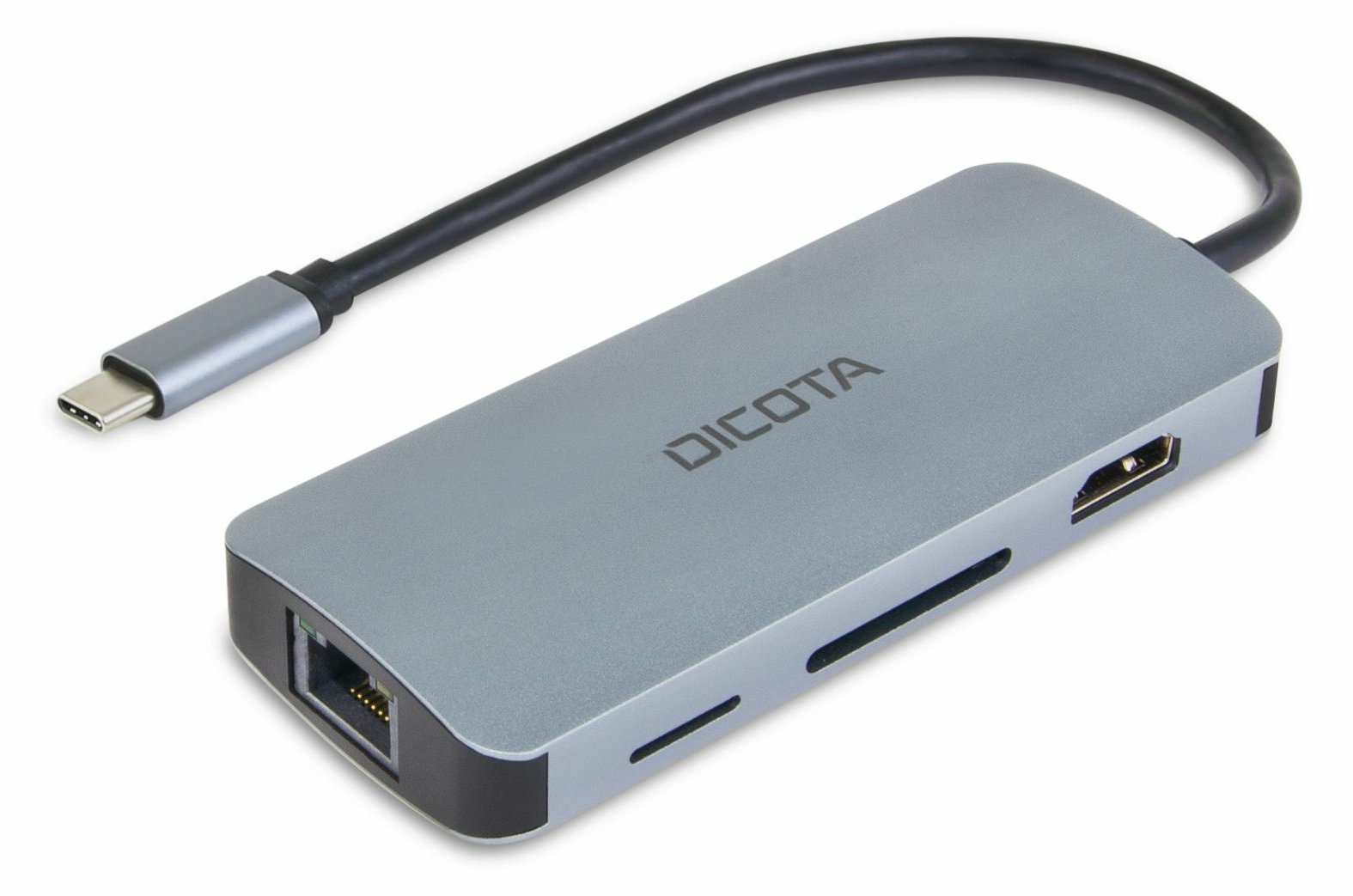 Dicota USB-C 8-in-1 Multi Hub 4K PD 100W silver