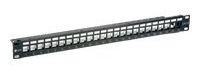 Digital Data Communications Patch-Panel mit Kabelverwaltung - CAT 6 - STP - Schwarz - 1U - 48.3 cm (19) von LumaTech