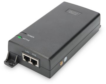 DIGITUS Gigabit Ethernet PoE Ultra Injektor, 802.3af/at, 60 W von LumaTech