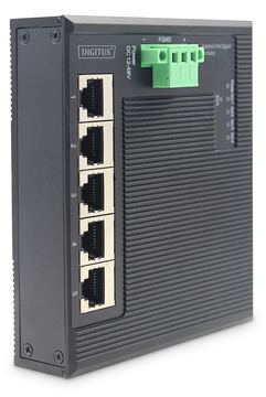 DIGITUS Industrial 5-Port Gigabit Switch, Flat, Unmanaged von LumaTech
