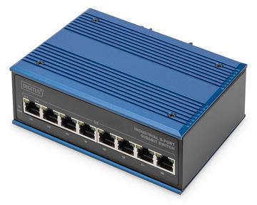 DIGITUS Industrial 8-Port Gigabit PoE Switch, Unmanaged von LumaTech