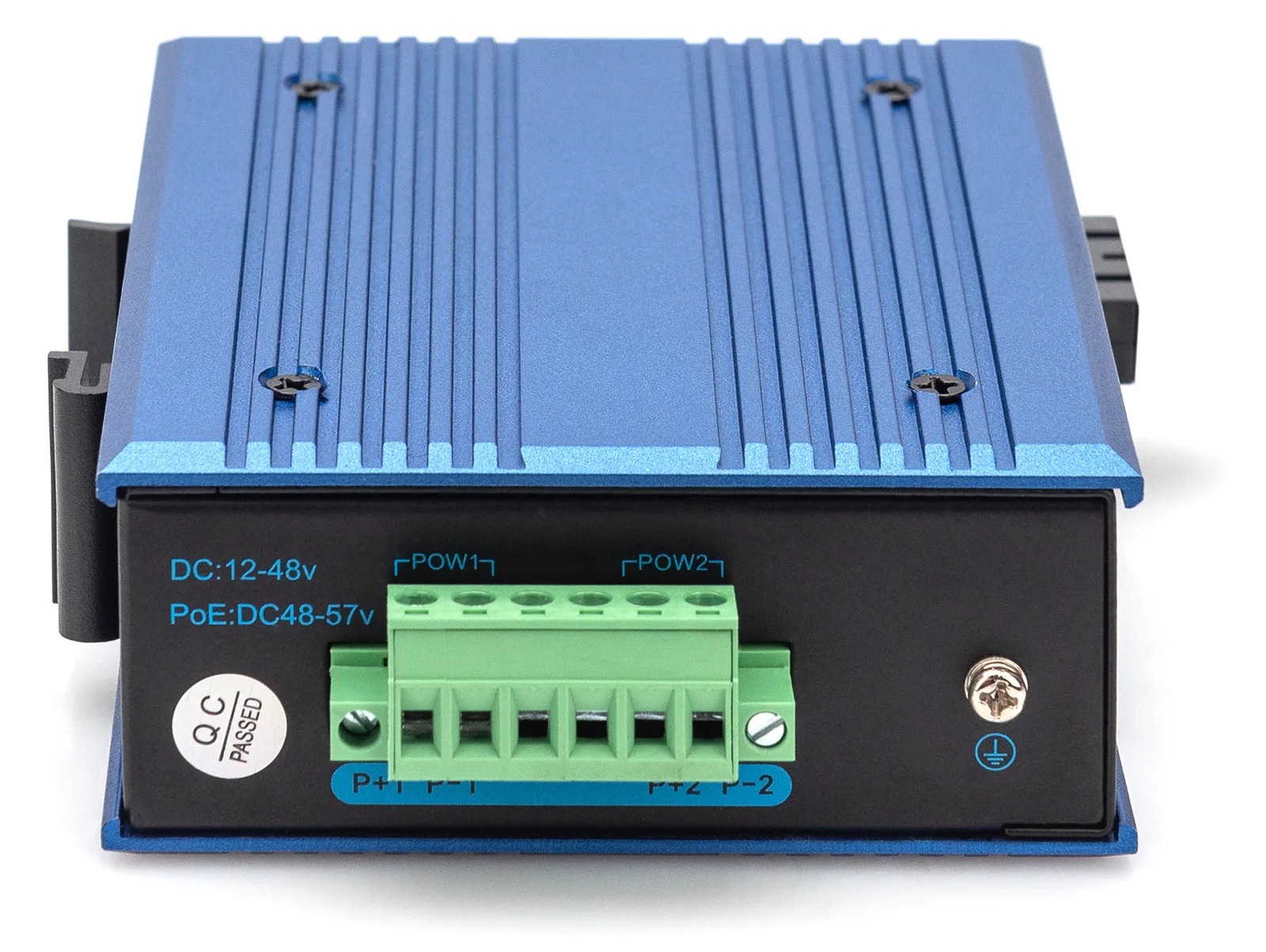DIGITUS Industrial Gigabit PoE Media Converter PSE, RJ45, SFP, Ansicht 3