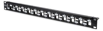 DIGITUS Modulares Patch Panel, 24-Port, abgestuft von LumaTech