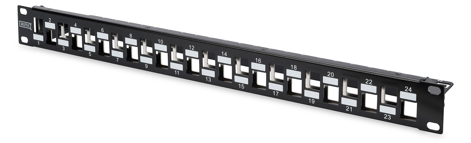 DIGITUS Modulares Patch Panel, 24-Port, abgestuft