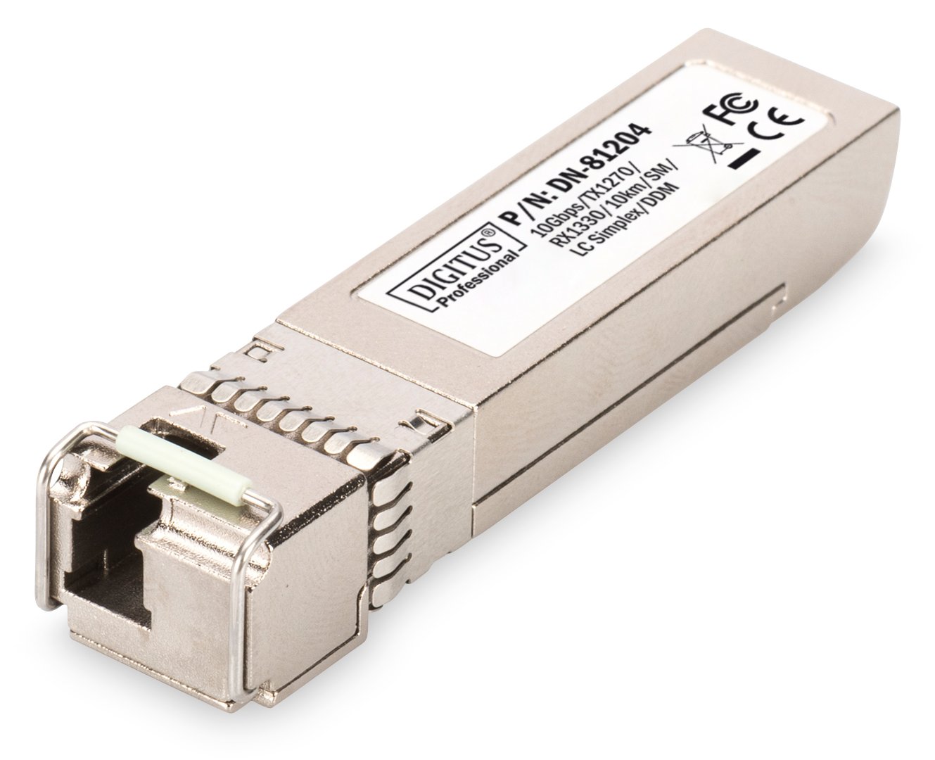 DIGITUS SFP+ 10 Gbps Bi-direktionales Modul, Singlemode, TX1270/RX1330, 10 km