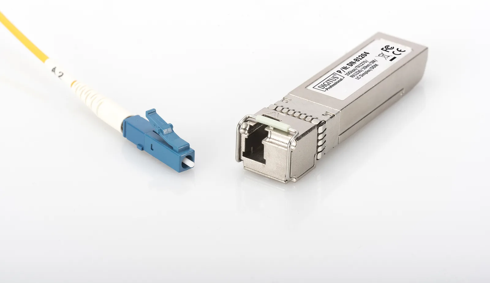 DIGITUS SFP+ 10 Gbps Bi-direktionales Modul, Singlemode, TX1270/RX1330, 10 km, Ansicht 3