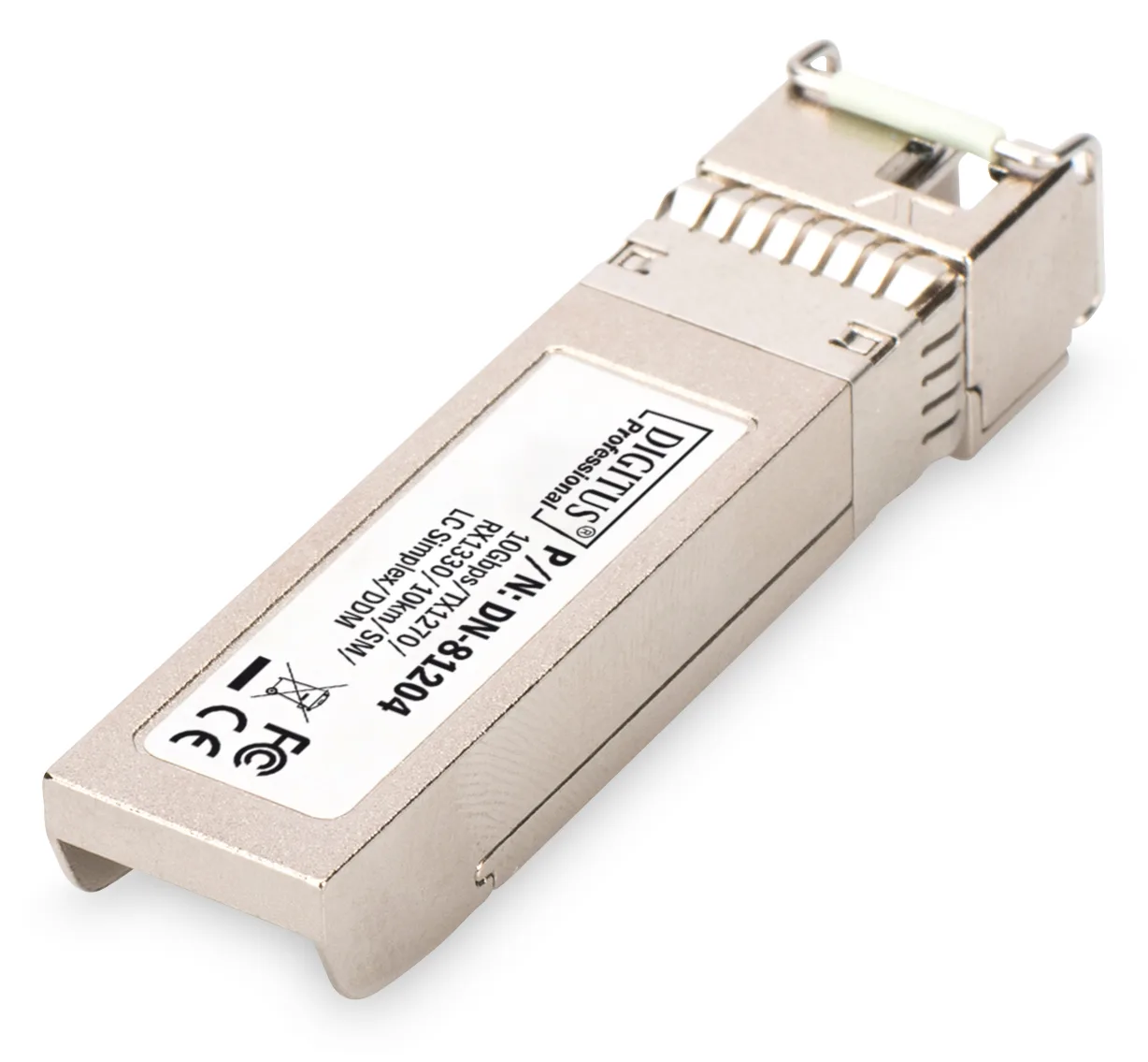 DIGITUS SFP+ 10 Gbps Bi-direktionales Modul, Singlemode, TX1270/RX1330, 10 km, Ansicht 4