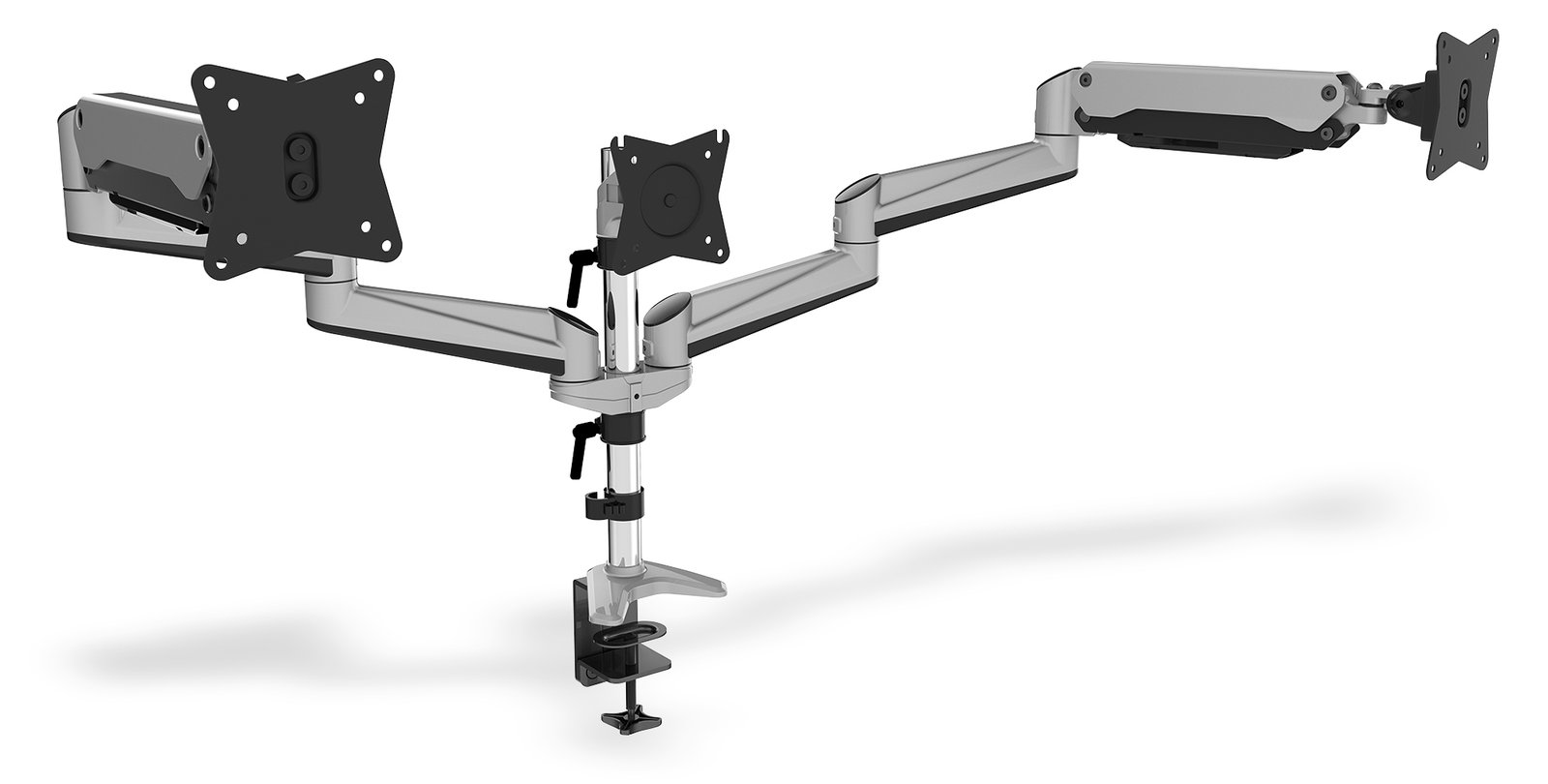 DIGITUS Universal Triple Monitor - mit Gasdruckfeder und Klemmbefestigung