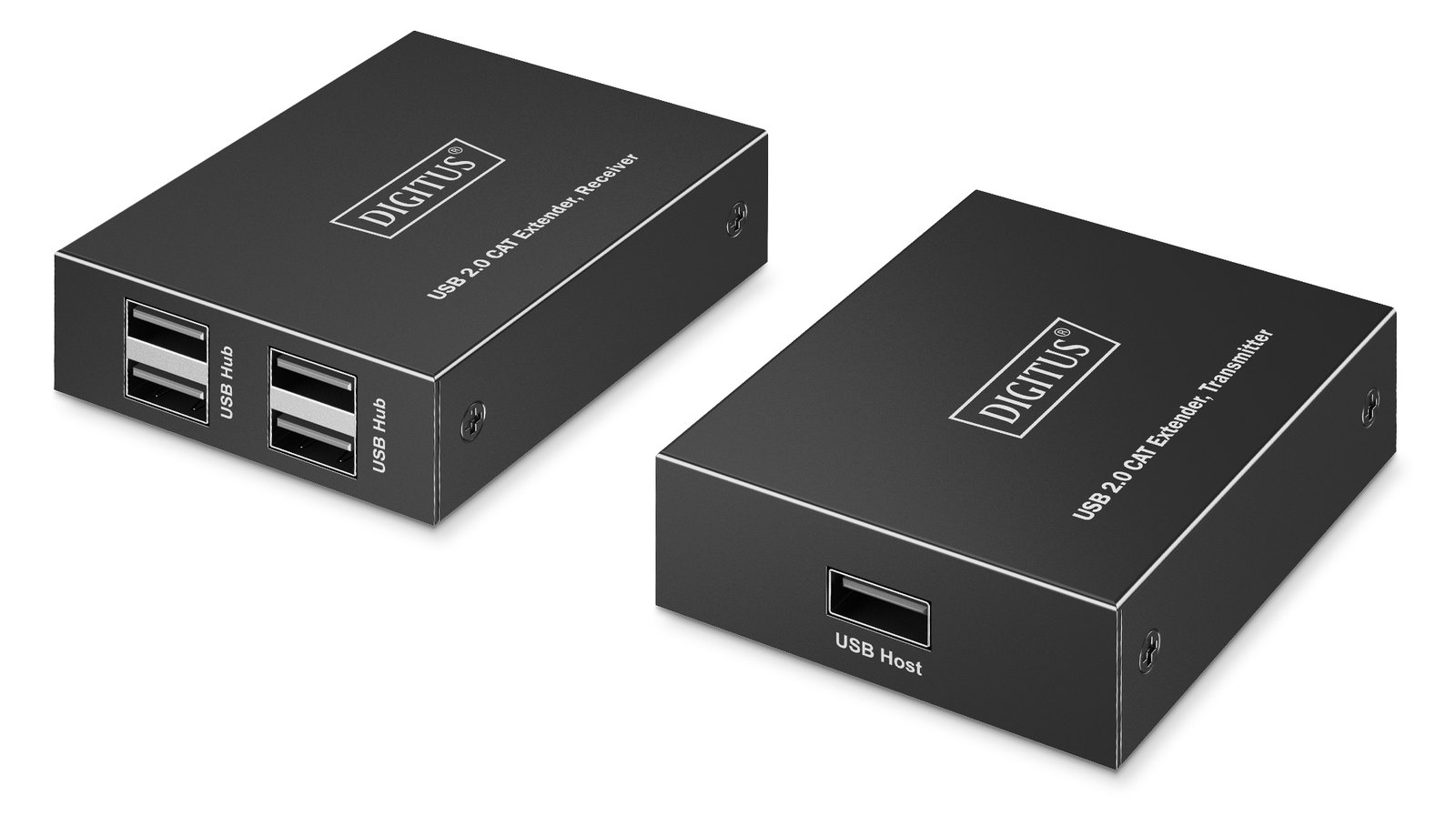 DIGITUS USB 2.0 CAT Extender, 4 Port USB-A, 150m