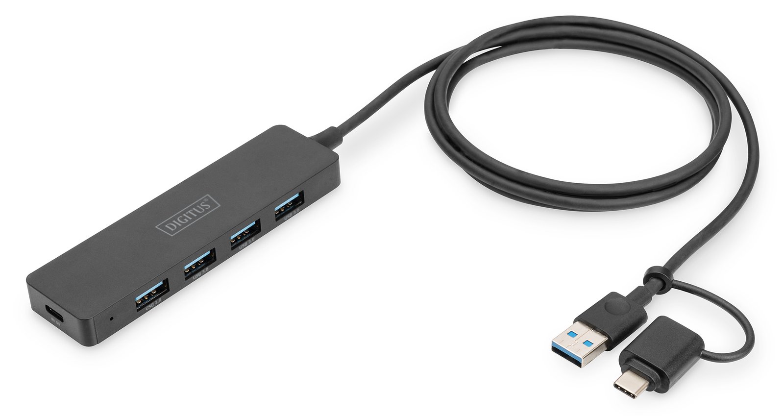 DIGITUS USB 3.0 Hub 4-Port, Slim Line