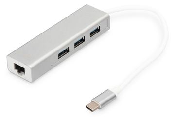 DIGITUS USB Type-C 3-Port Hub + Gigabit Ethernet von LumaTech