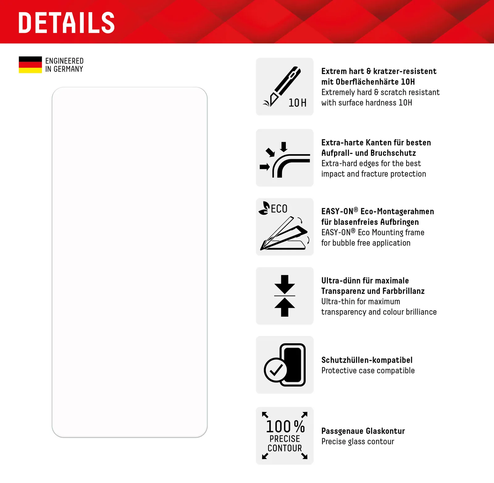 DISPLEX Real Glass Samsung Galaxy A54 5G, Ansicht 4