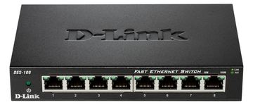 D-Link DES 108 - Switch - 8 x 10/100 - Desktop von LumaTech