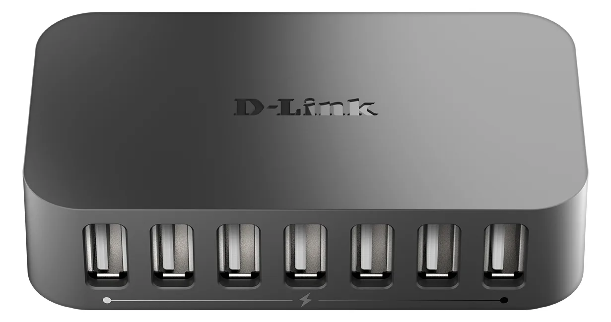 D-Link DUB H7 - Hub - 7 x USB 2.0 - Desktop, Ansicht 4