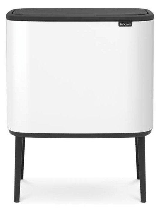 Brabantia 313523 - 33 l - Rechteckig - Edelstahl - Schwarz - Weiß - Kunststoff - 540 mm