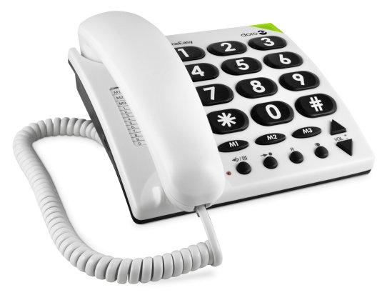 Doro PhoneEasy 311c - Telefon mit Schnur - weiß