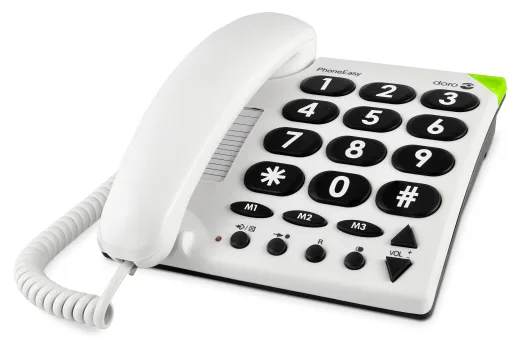 Doro PhoneEasy 311c - Telefon mit Schnur - weiß, Ansicht 2