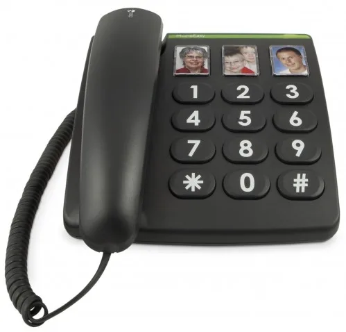 Doro PhoneEasy 331ph - Telefon mit Schnur - Schwarz, Ansicht 2
