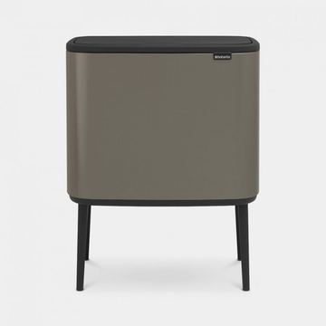 Brabantia 316043 - 33 l - Rechteckig - Platin - Kunststoff - Manuell - Belgien von LumaTech