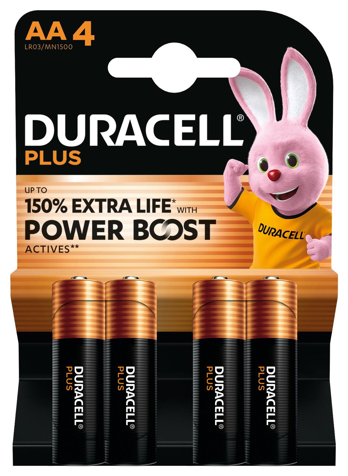 Duracell Batterie Plus - AA MN1500/LR6 Boost K4 4St. - - Mignon - Batterie - Mignon (AA) von LumaTech