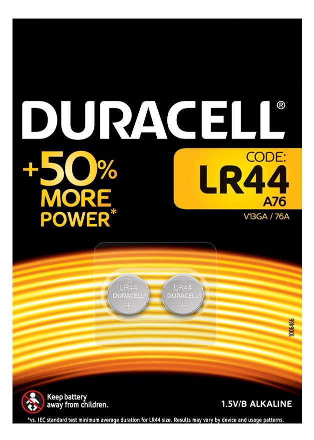 Duracell Electronics LR44 - Batterie 2 x LR44 von LumaTech