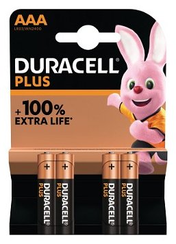 Duracell Plus Power Boost Micro AAA -Batterie Alkali-Mangan 4 St. - Batterie - Micro (AAA) von LumaTech