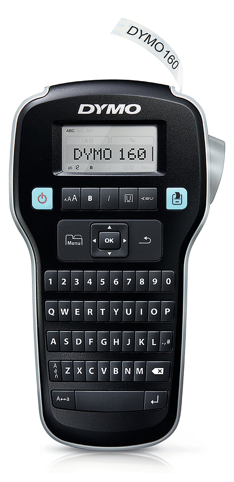 Dymo LabelMANAGER 160 - Beschriftungsgerät - s/w - Rolle (1,3 cm)