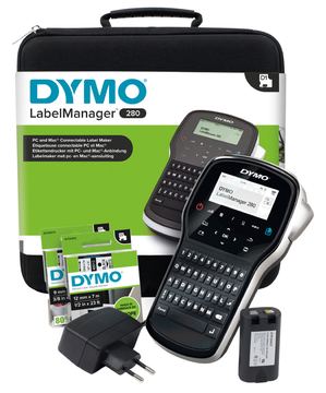 Dymo LabelMANAGER 280 - Beschriftungsgerät - s/w - Thermotransfer - Rolle (1,2 cm) von LumaTech