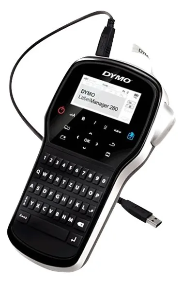 Dymo LabelMANAGER 280 - Beschriftungsgerät - s/w - Thermotransfer - Rolle (1,2 cm), Ansicht 3