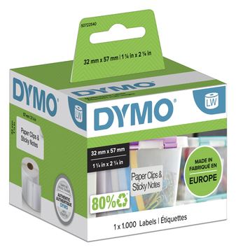 Dymo LabelWriter - Weiß - 57 x 32 mm 1000 Etikett(en) (1 Rolle(n)