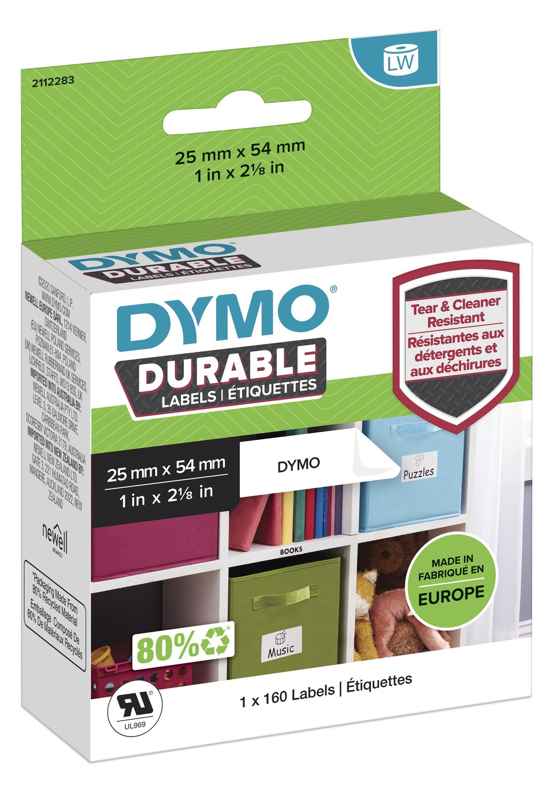 Dymo LabelWriter DURABLE - Polypropylen (PP)