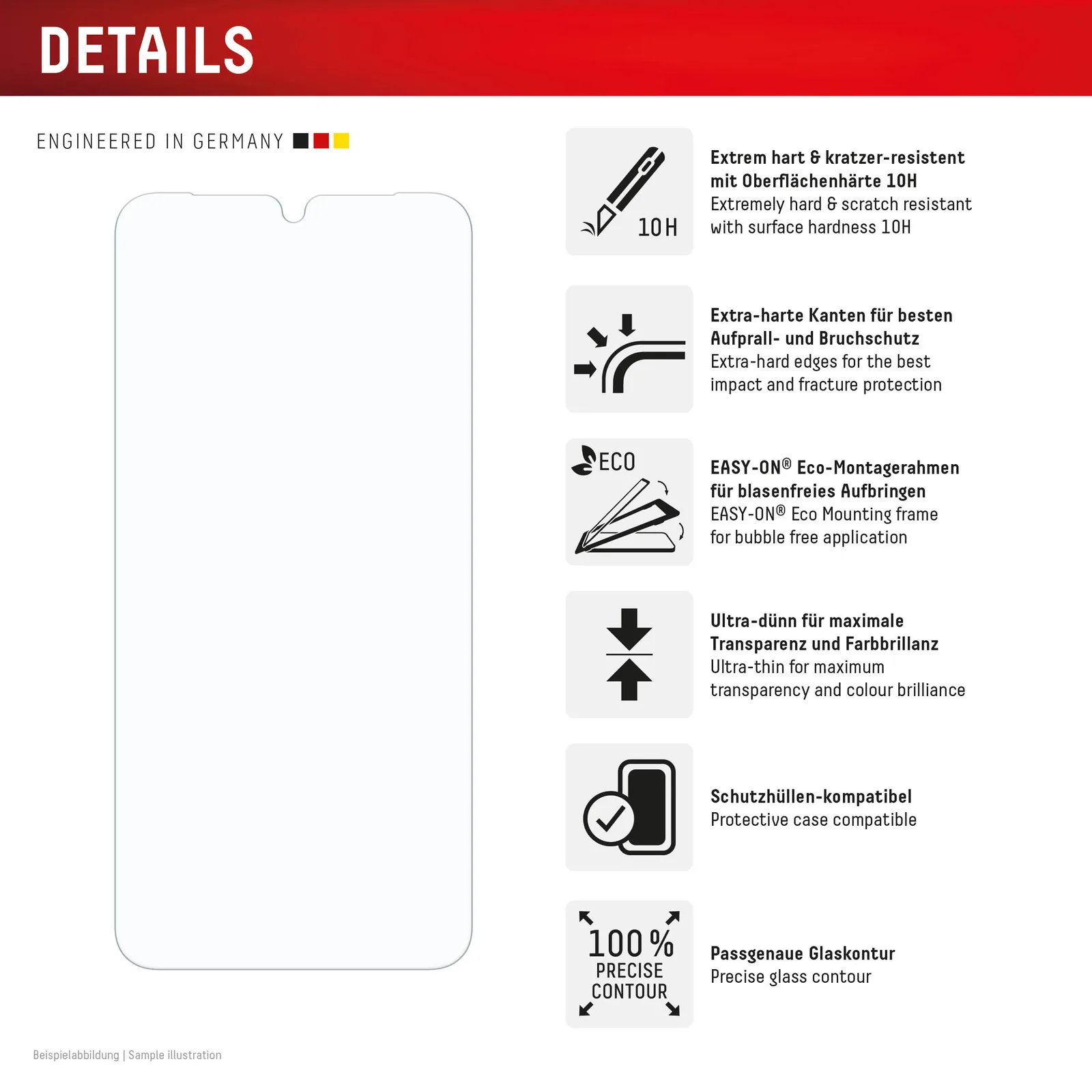 E.V.I. DISPLEX Real Glass Samsung A16 5G/A17 (4G/5G), Ansicht 2