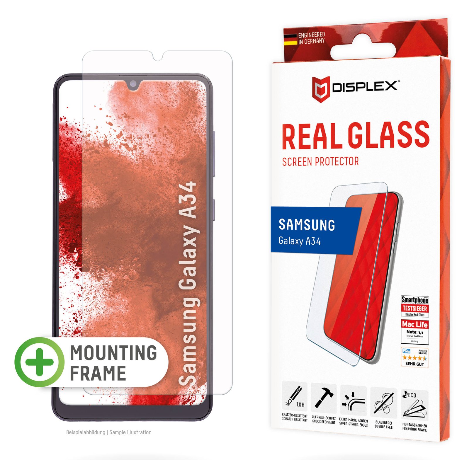 E.V.I. DISPLEX Real Glass Samsung Galaxy A34 5G