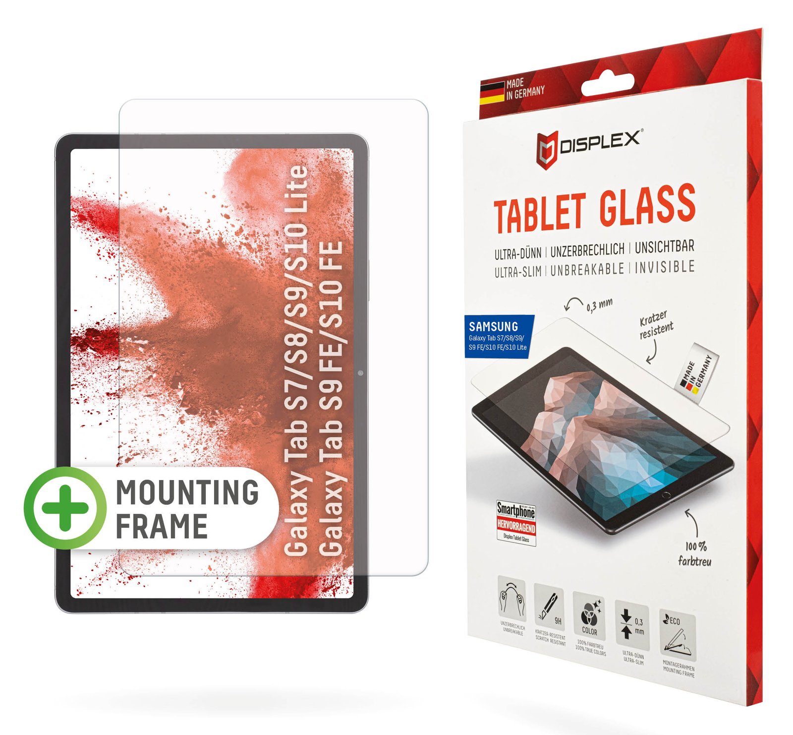 E.V.I. DISPLEX Tablet Glass - Bildschirmschutz für Tablet