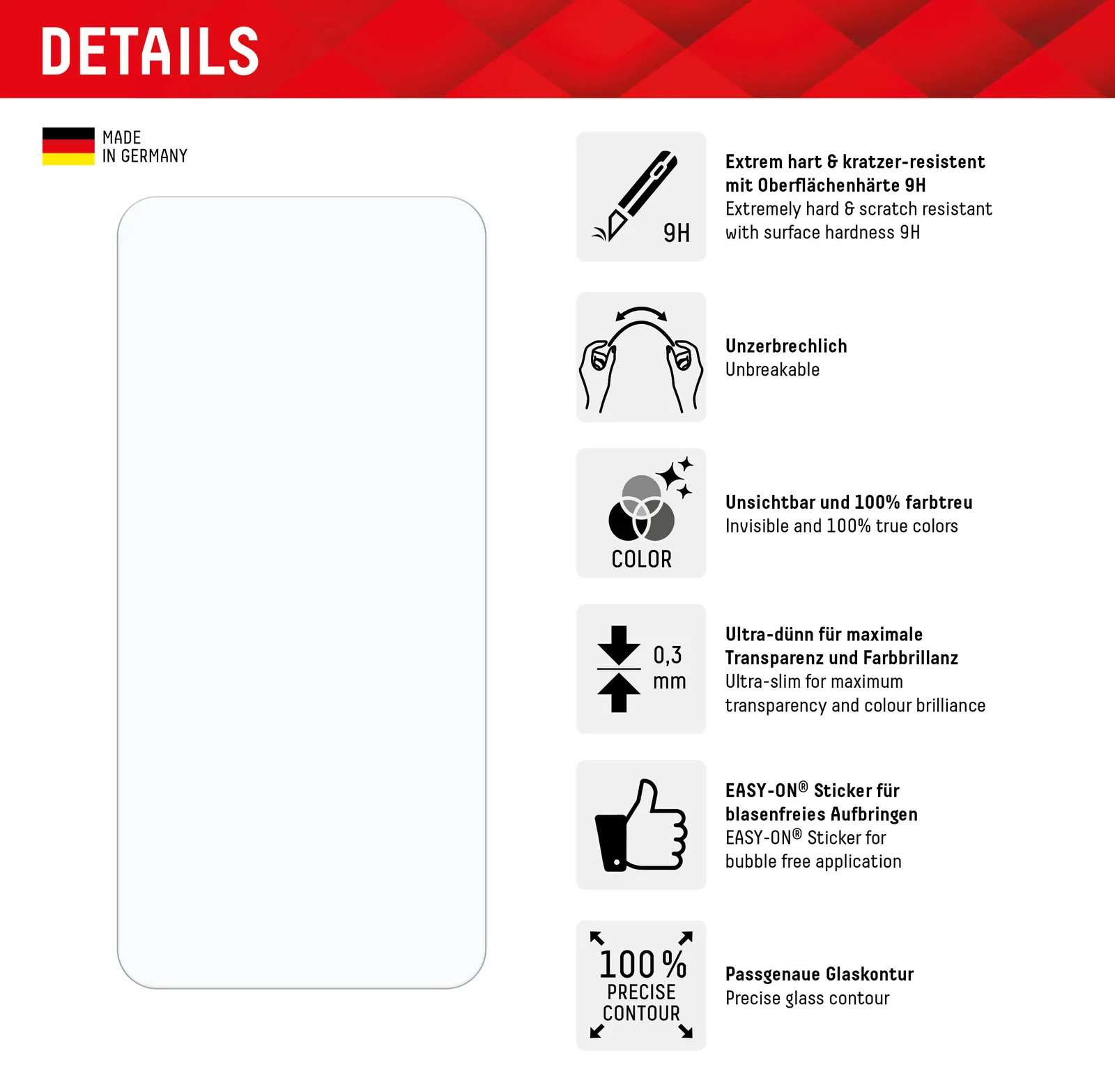 E.V.I. Smart Glass Samsung Galaxy A35/A55 5G, Ansicht 4