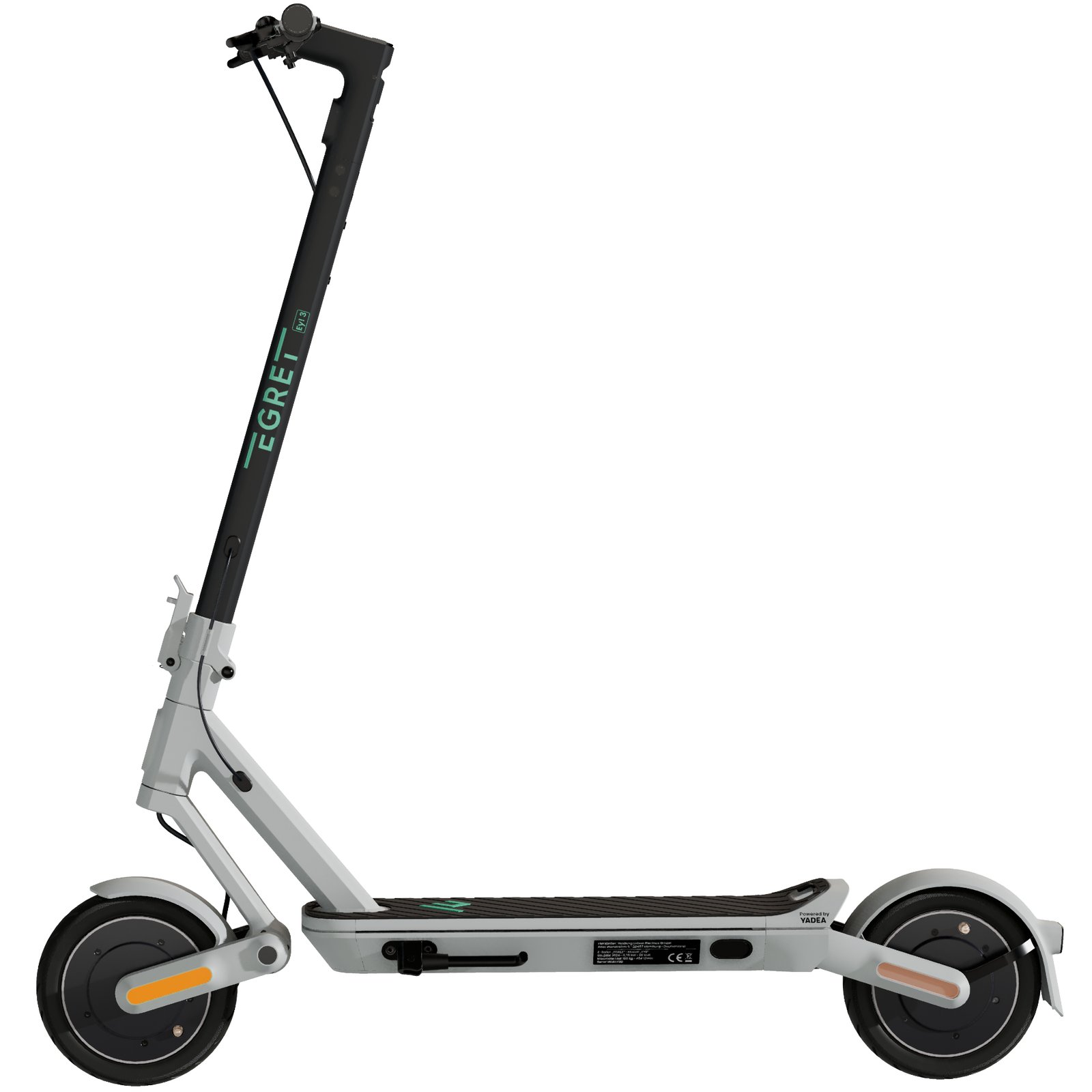 Egret Ey! 3 - Klassischer Roller - Grau - 20 km/h - 100 kg - 2 Rad/Raeder