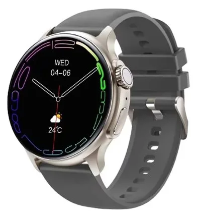 Emporia WATCHjoy - Intelligente Uhr mit Armband - Anzeige 3.6 cm (1.43) - Grau, Ansicht 2