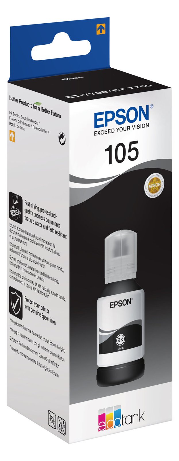 Epson 105 - 140 ml - Schwarz - Original - Tintenbehälter