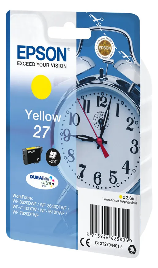 Epson 27 - 3.6 ml - Gelb - Original - Tintenpatrone, Ansicht 2