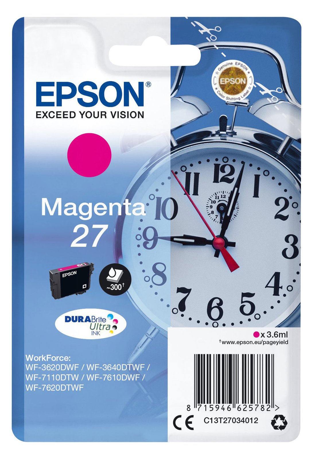 Epson 27 - 3.6 ml - Magenta - Original - Tintenpatrone