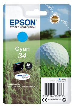 Epson 34 - 4.2 ml - Cyan - Original - Tintenpatrone von LumaTech
