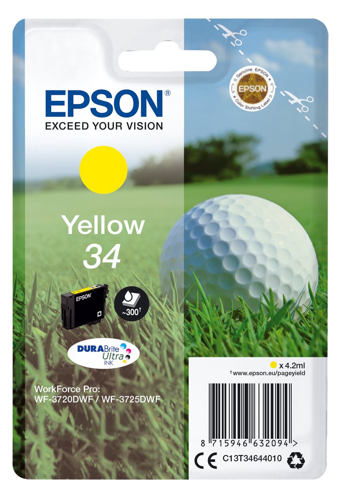 Epson 34 - 4.2 ml - Gelb - Original - Tintenpatrone