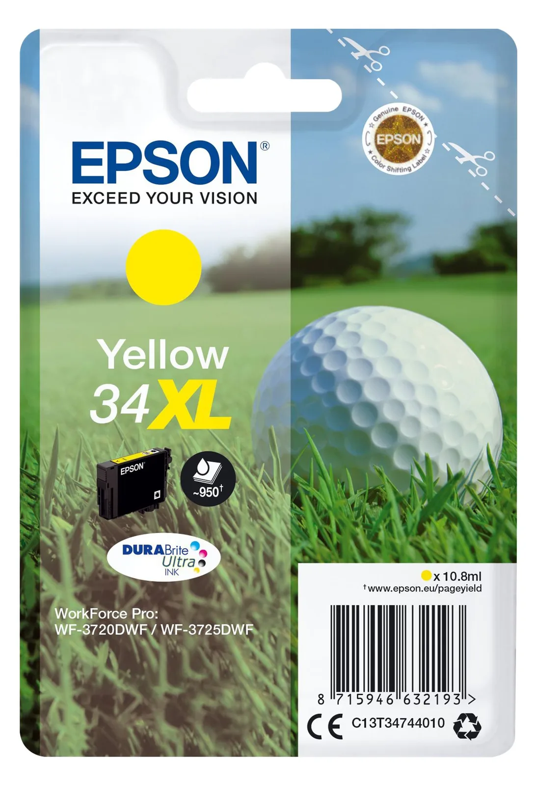 Epson 34 - 4.2 ml - Gelb - Original - Tintenpatrone, Ansicht 2