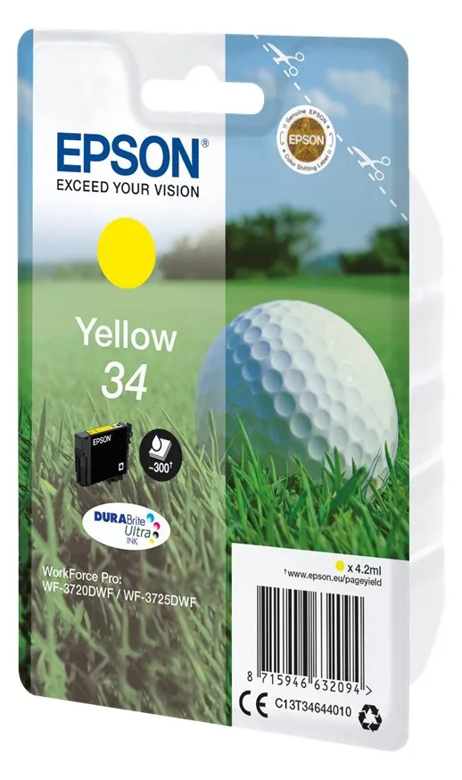 Epson 34 - 4.2 ml - Gelb - Original - Tintenpatrone, Ansicht 3