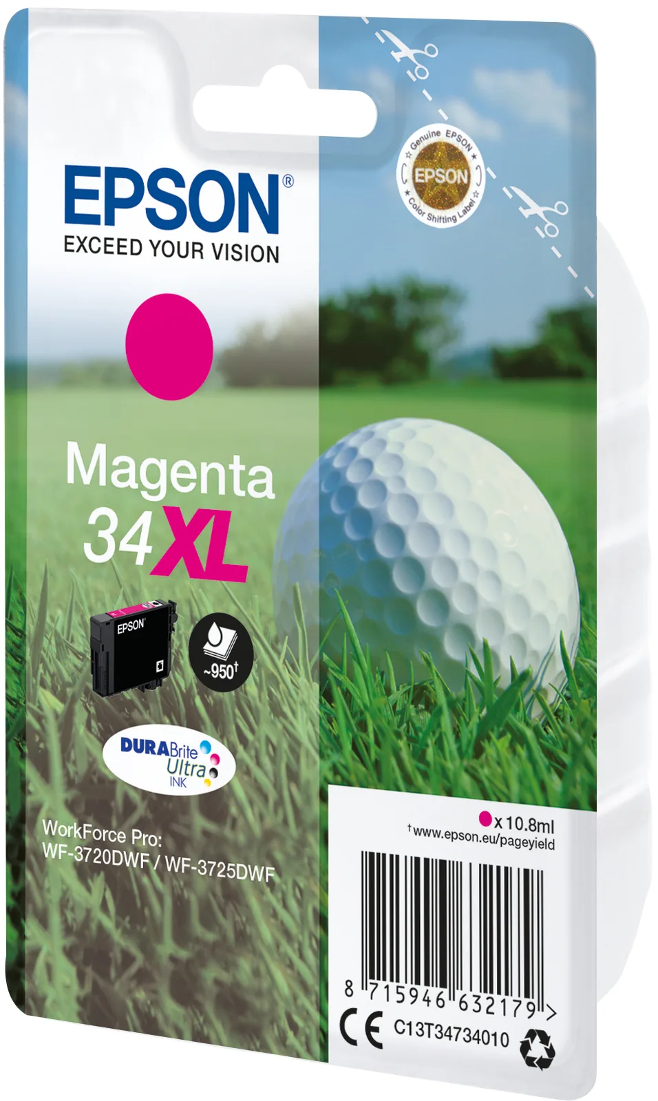Epson 34XL - 10.8 ml - XL - Magenta - Original, Ansicht 3