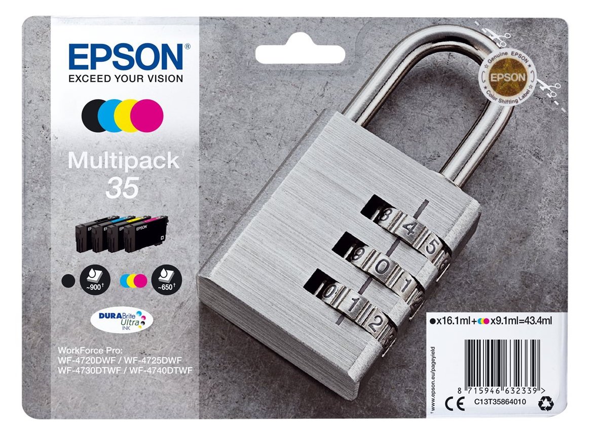 Epson 35 Multipack - 4er-Pack - Schwarz, Gelb, Cyan, Magenta