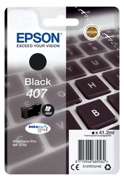 Epson 407 - 41.2 ml - L-Größe - Schwarz - Original von LumaTech