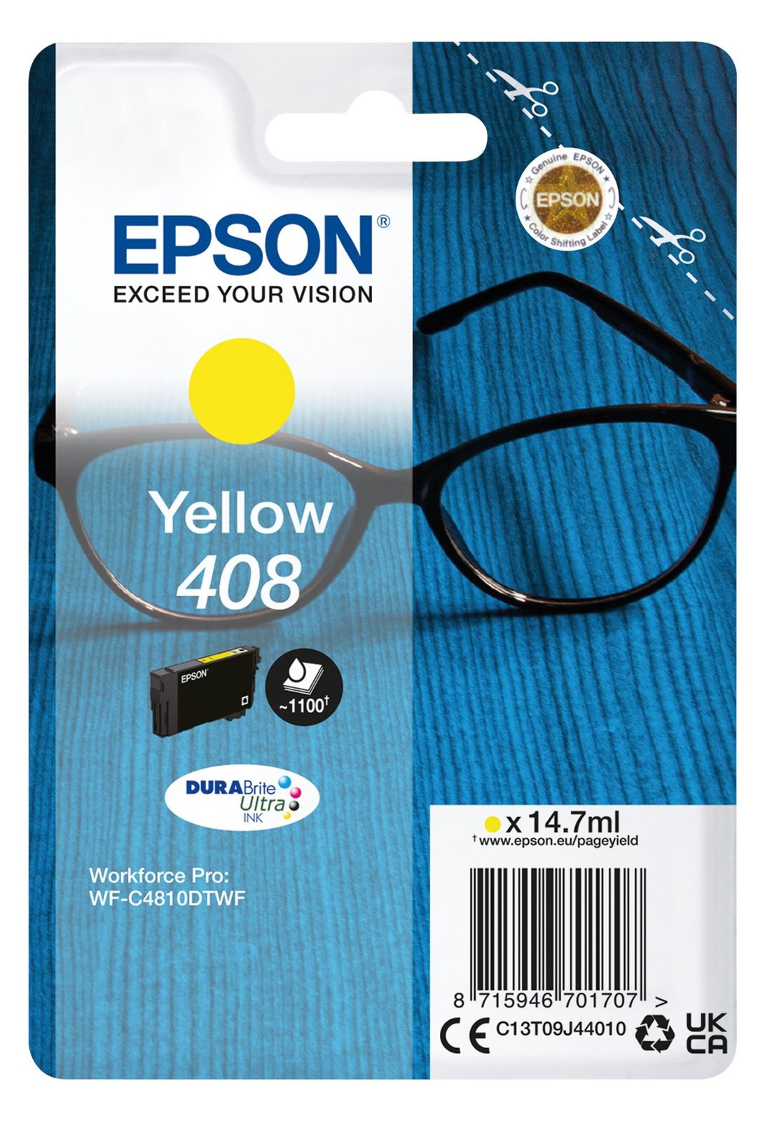 Epson 408 - 14.7 ml - mit hoher Kapazität - Gelb