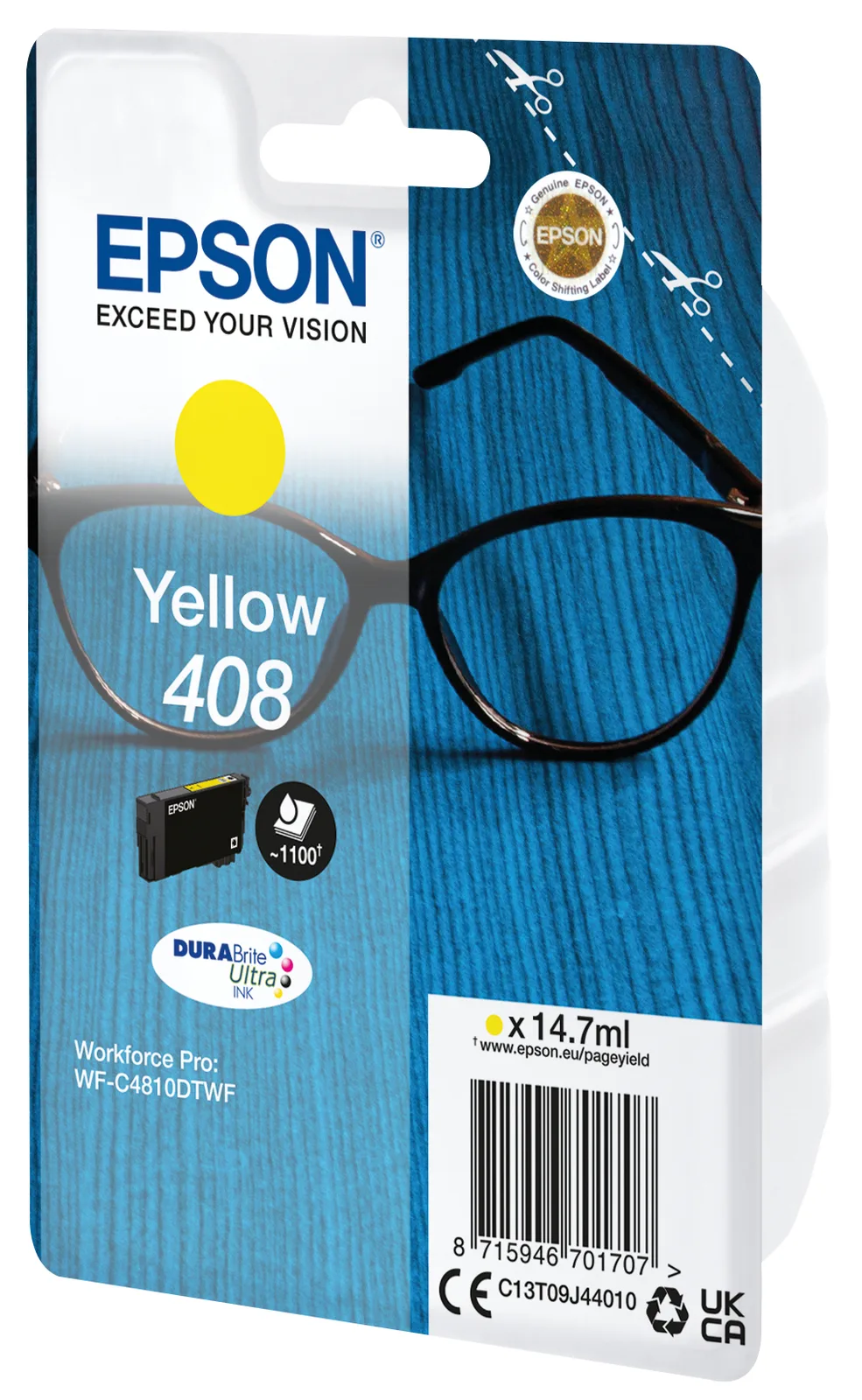 Epson 408 - 14.7 ml - mit hoher Kapazität - Gelb, Ansicht 2