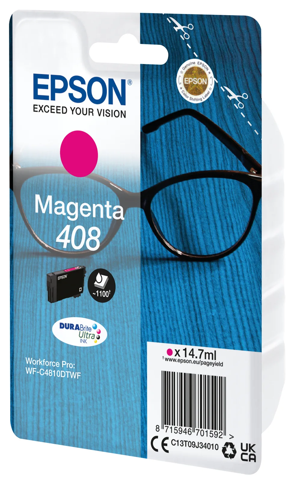 Epson 408 - 14.7 ml - mit hoher Kapazität - Magenta, Ansicht 2